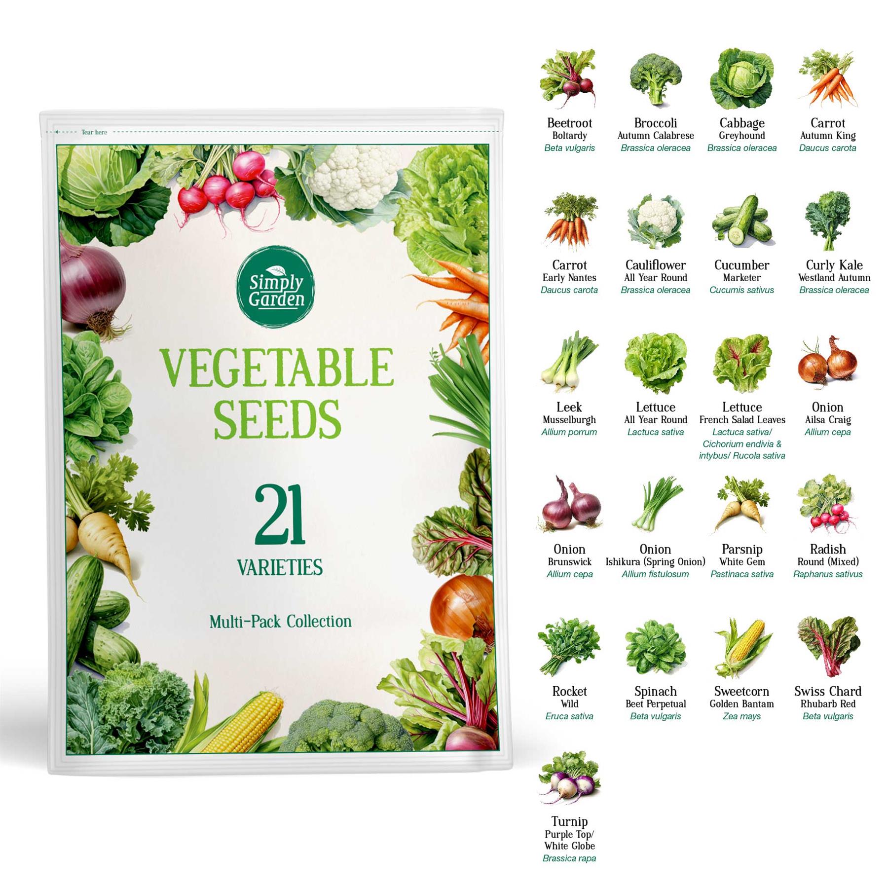 21 Veg Seed Pack