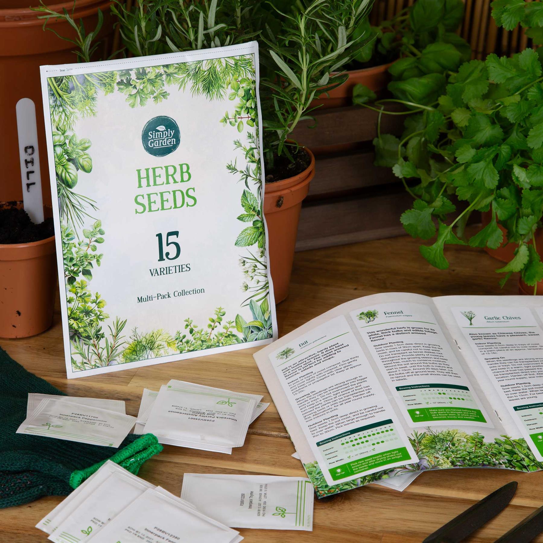 15 Herb Seed Pack