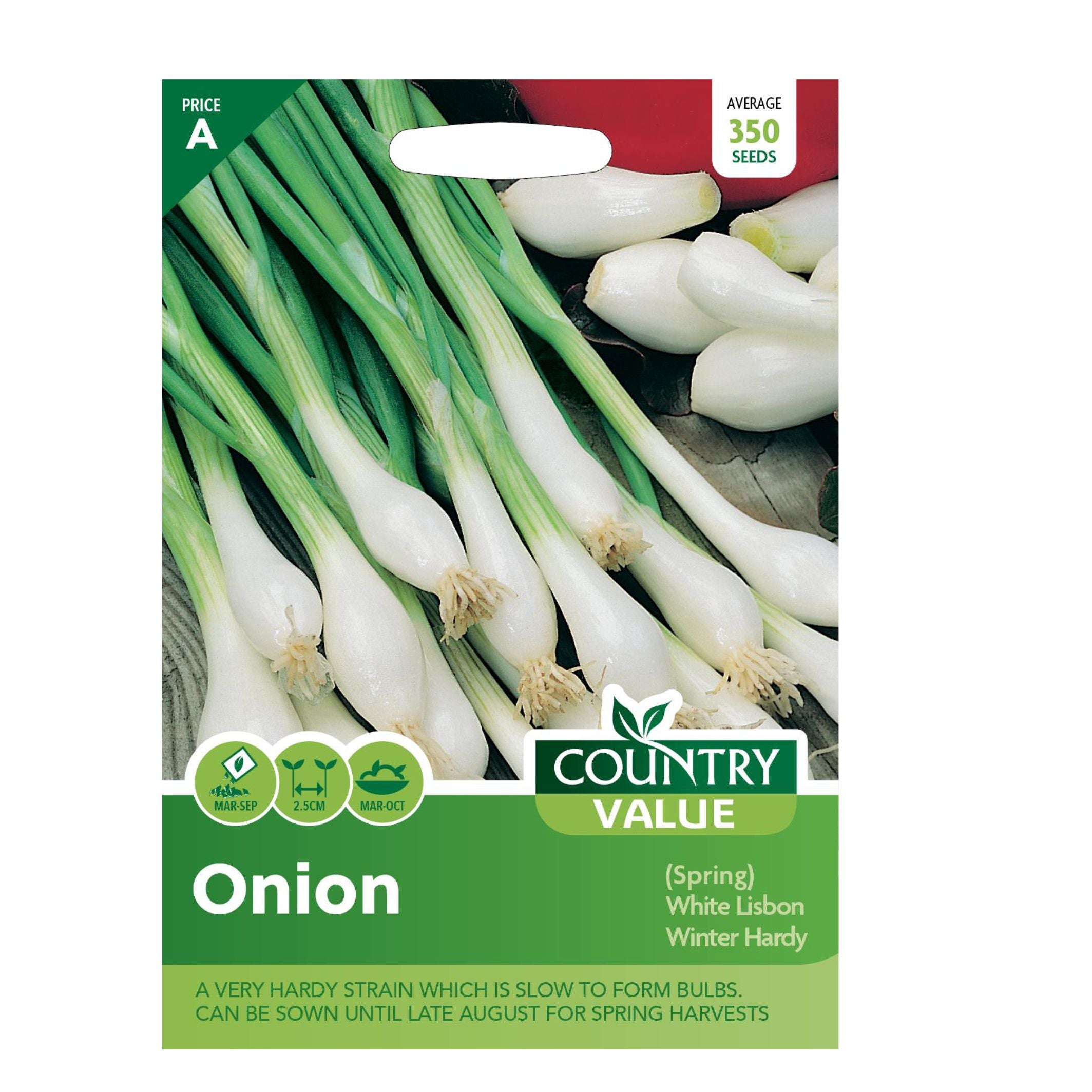 Onion White Lisbon Winter Hardy