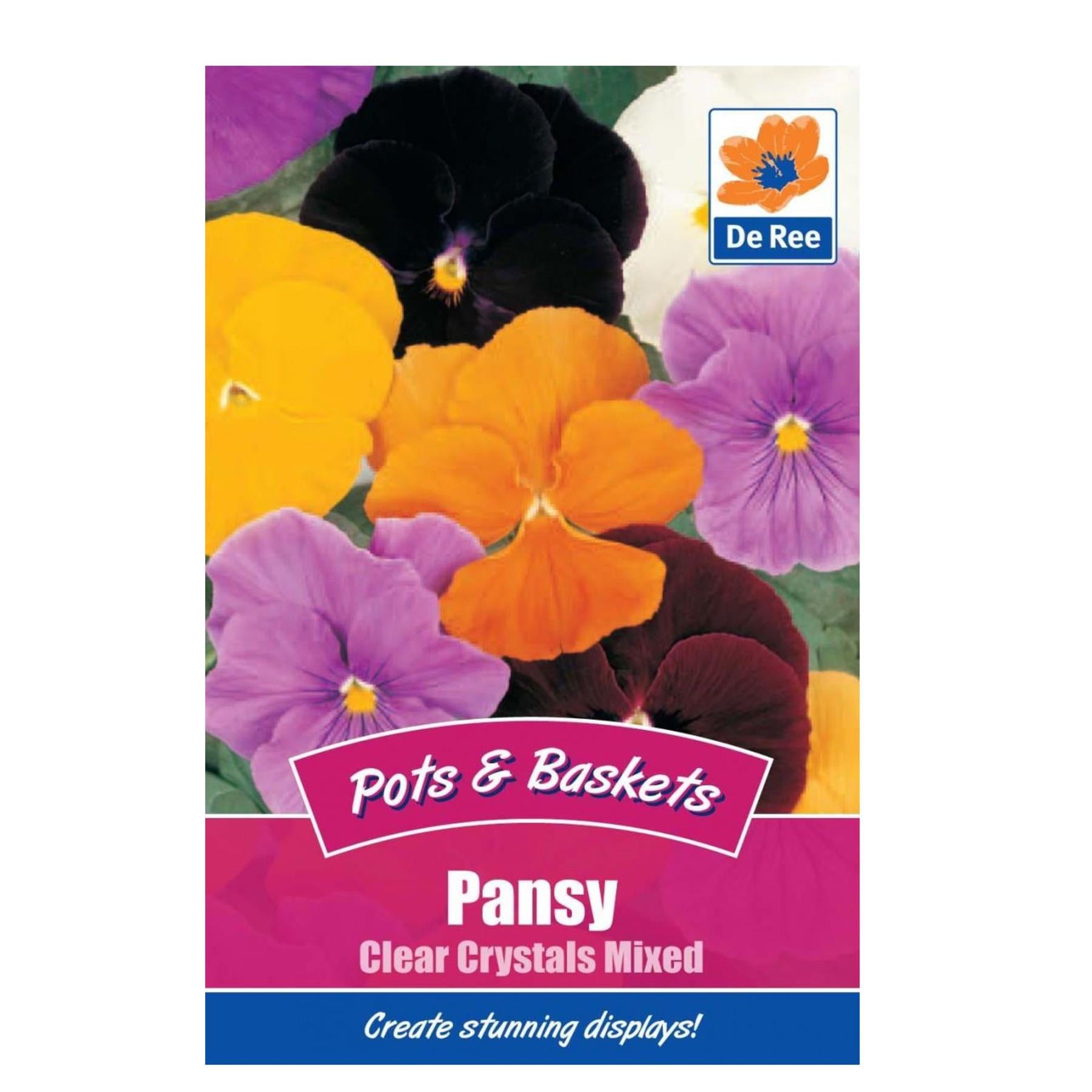 Pansy Clear Crystals Mixed